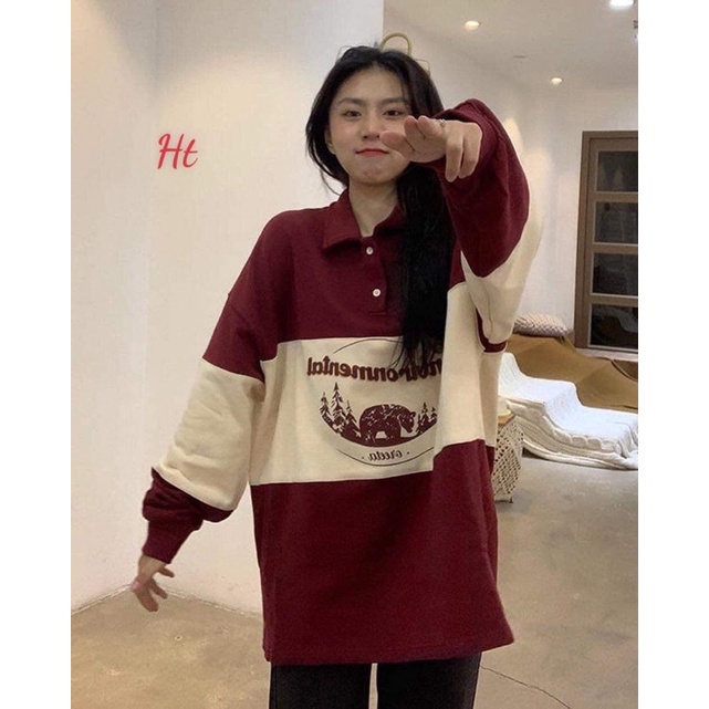 Áo polo nỉ đỏ Envi H26 | BigBuy360 - bigbuy360.vn