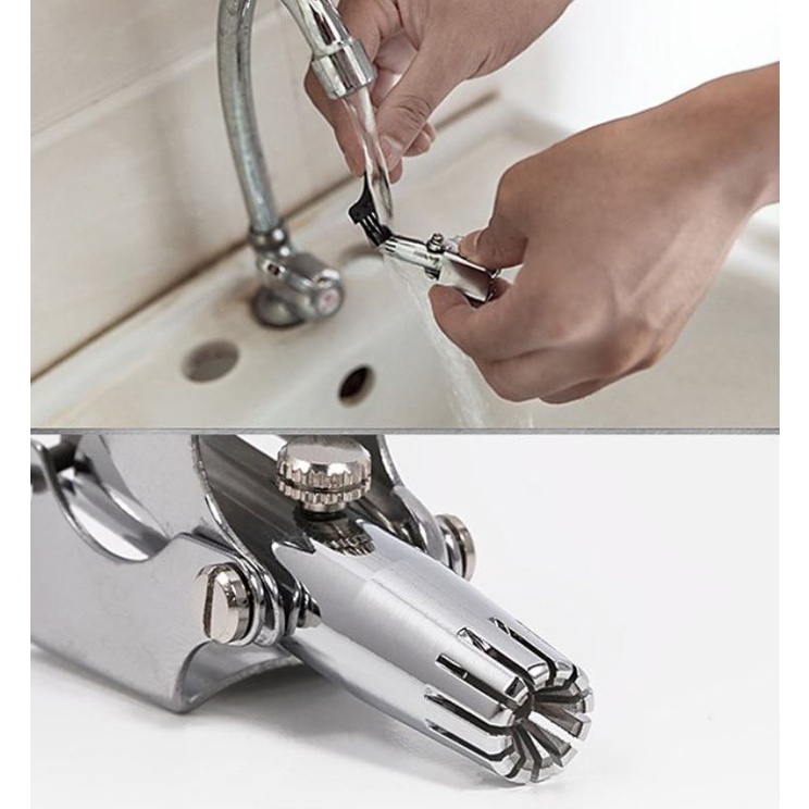 Dụng cụ cắt tỉa vệ sinh lông mũi cầm tay bằng inox cao cấp siêu tiện dụng
