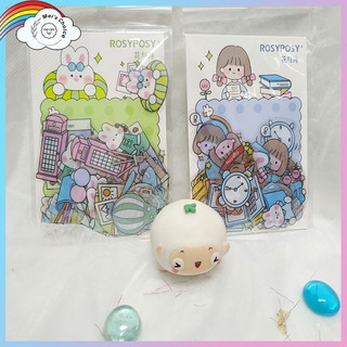 Bộ 40 sticker hình cô gái dễ thương dùng trang trí