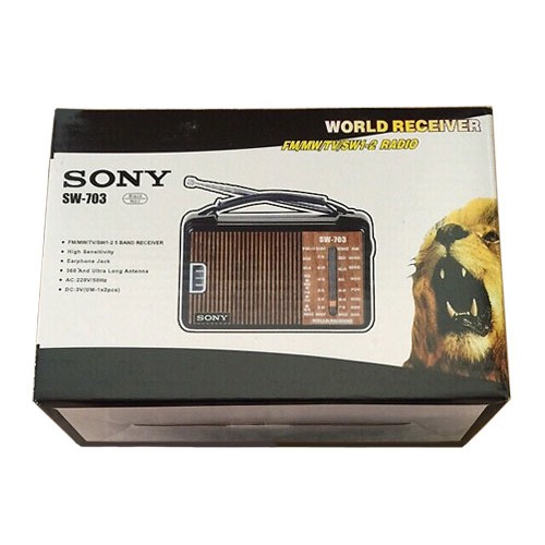 Đài sony radio SW-703 4 kênh FM giao hàng nhanh bảo hành đổi mới