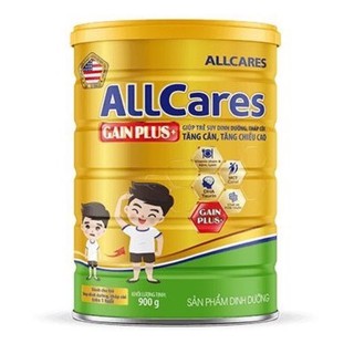 Sữa bột allcares gain plus+ hộp 900g date 3/2023