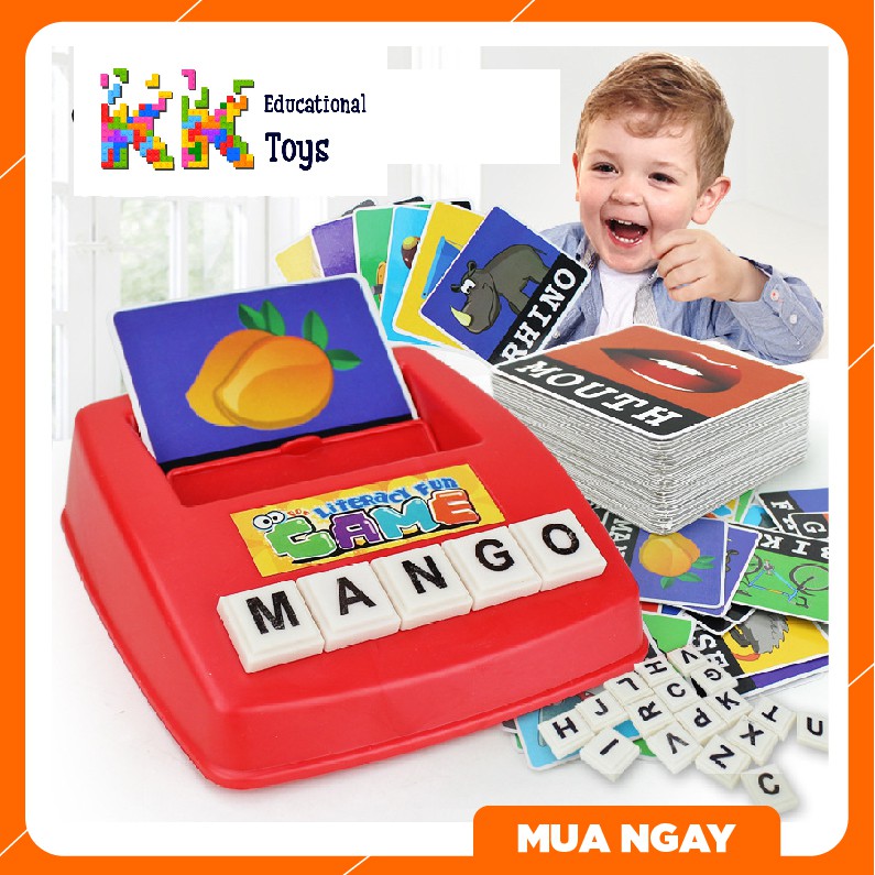 Đồ chơi giáo dục: Vui học từ mới tiếng Anh - Vocabulary fun game - KKstore