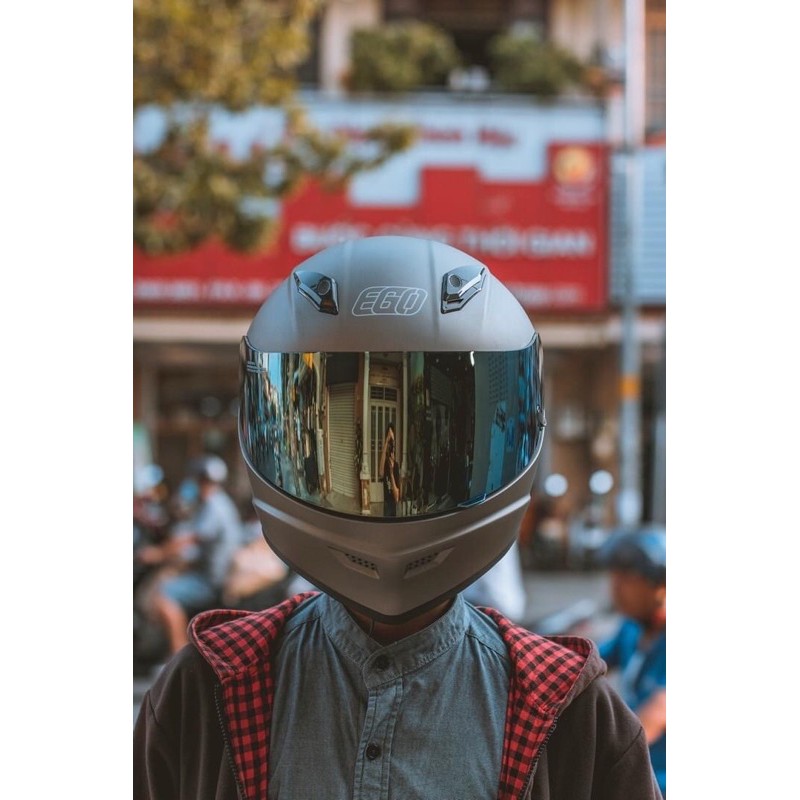 TẶNG GĂNG TAY Mũ nón bảo hiểm Fullface EGO E8 PLUS, EGO E-8 PLUS màu đen nhám chính hãng bảo hành 24 tháng cao cấp moto