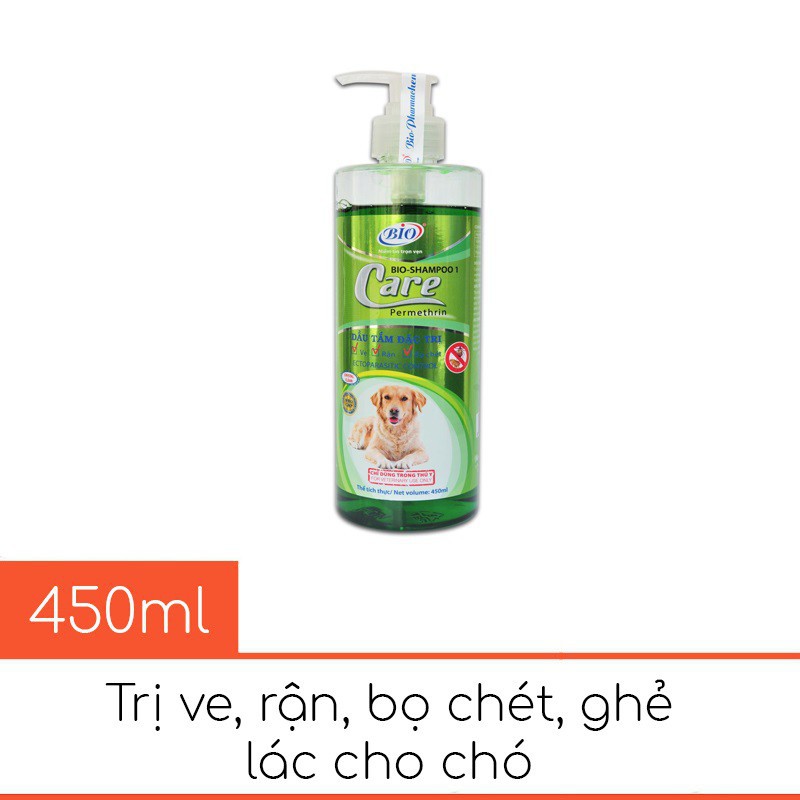 Sữa tắm chó mèo - trị sạch ve rận- hiệu BIOCARE-dung tích 200 ml