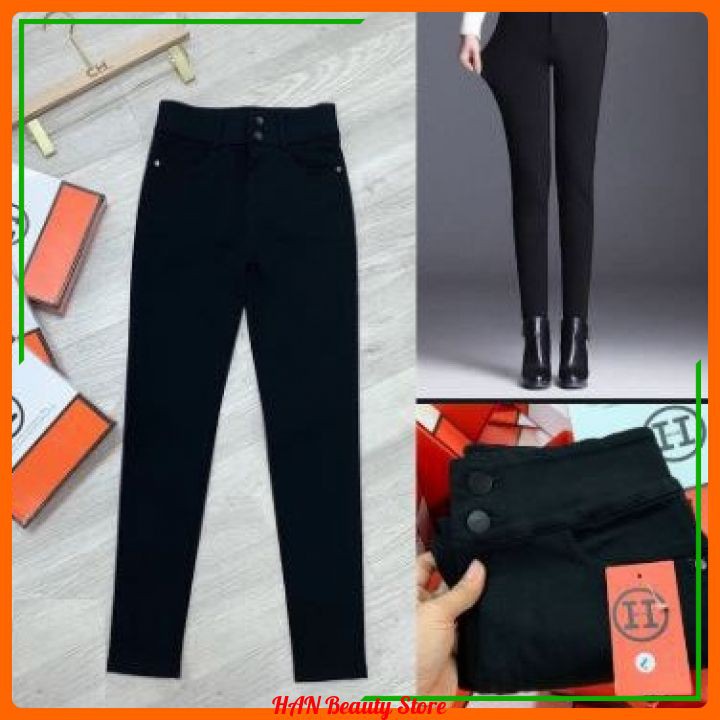 QUẦN LEGGING ĐEN CẠP CAO GEN BỤNG LÊN DÁNG - Chất Umi Hàn - Kèm Hộp Xinh | BigBuy360 - bigbuy360.vn