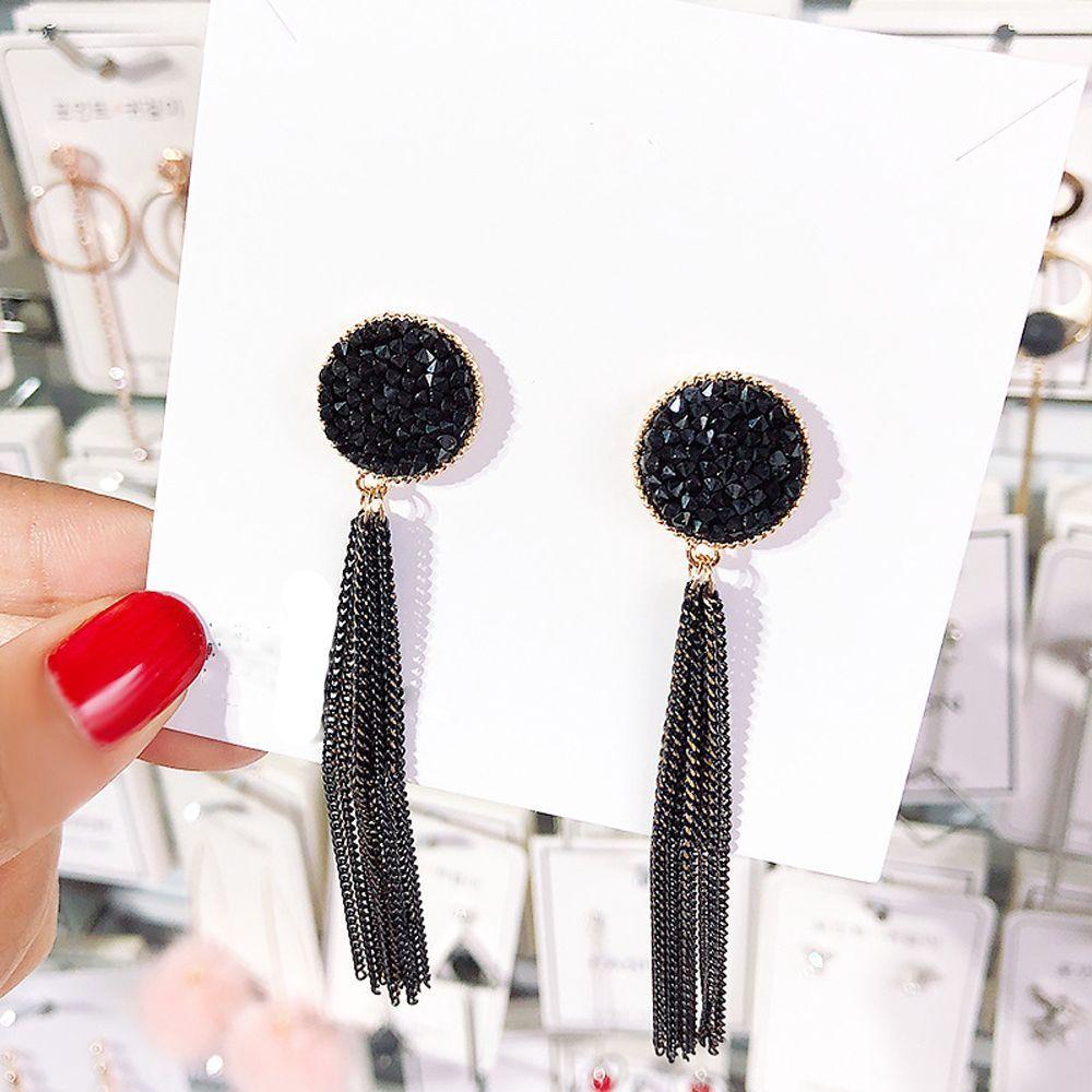 Bông Tai Dáng Dài Phối Tua Rua Sáng Tạo Thời Trang Dự Tiệc 2Life|Trang Sức Vòng Cổ