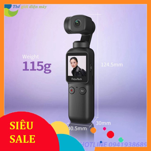 [SiêuRẻ] Máy quay cầm tay chống rung Gimbal Feiyu Pocket - Bảo hành 12 tháng - Shop Thế Giới Điện Máy .