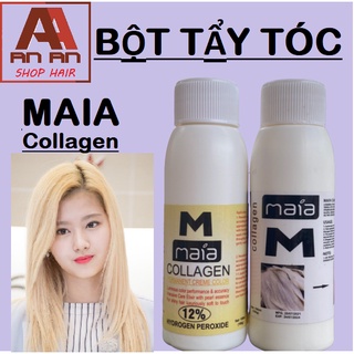 Bột tẩy tóc  MAIA Collagen Hữu cơ Không đau rát