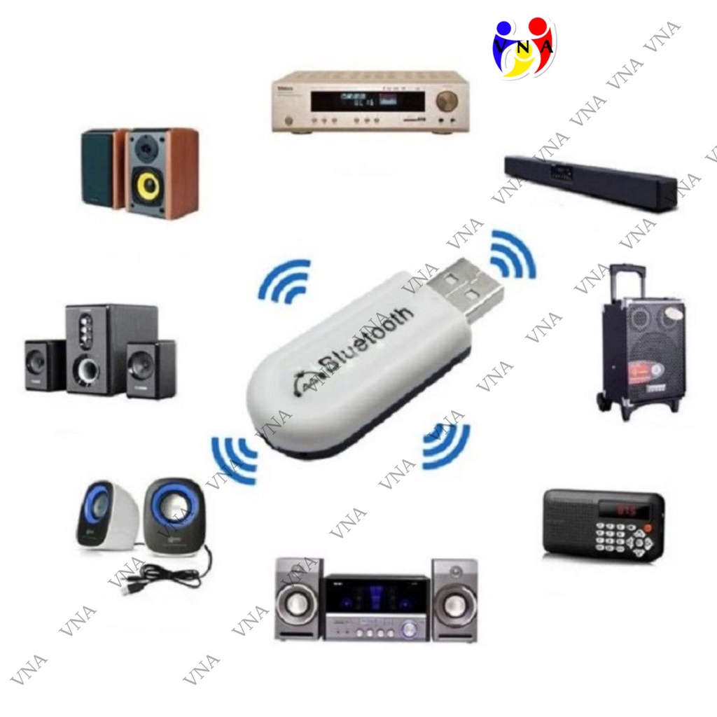 USB bluetooth DONGLE 5.0 HJX 001 chính hãng không nhiễu dùng cho loa, amply, mixer...-VNA