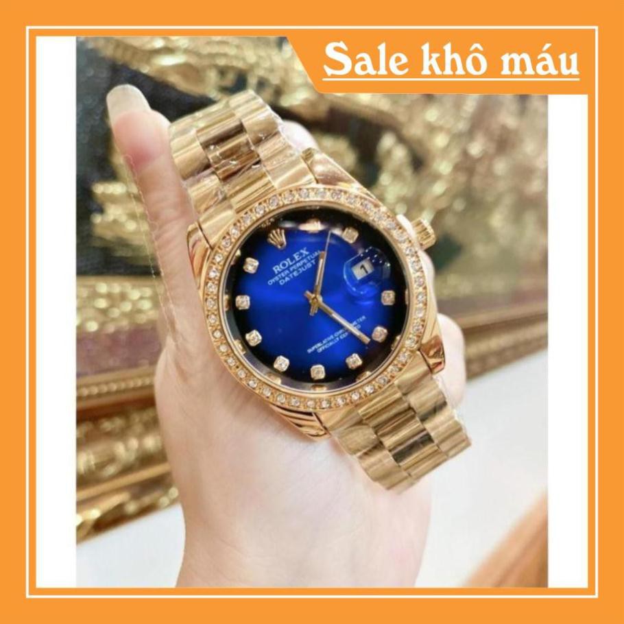 Đồng hồ Rolex Nam dây đức nguyên khối với thép không rỉ, mặt số la mã siêu sang -gmanwatch
