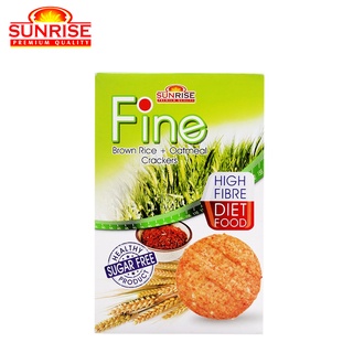 BÁNH ĂN KIÊNG YẾN MẠCH GẠO LỨC BROWN RICE OATMEAL CRACKERS FINE SUNRISE 178 GRAM