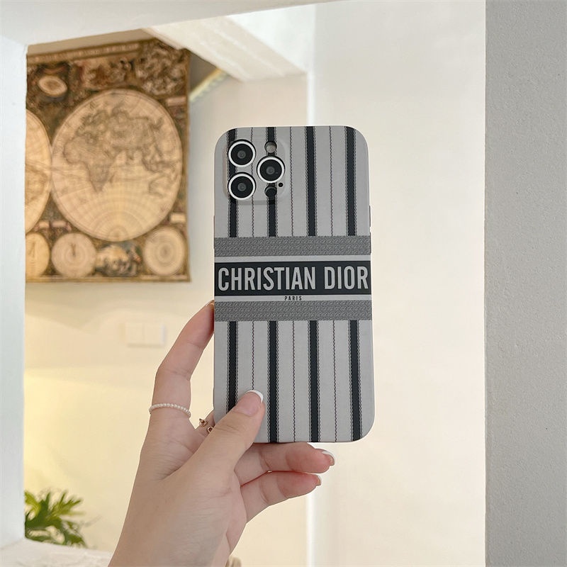 ! Dior! Ốp điện thoại bảo vệ Camera họa tiết đáng yêu cho iPhone 12/12Pro 12 11 Pro Max iPhone 7/8 Pro X XR XS
