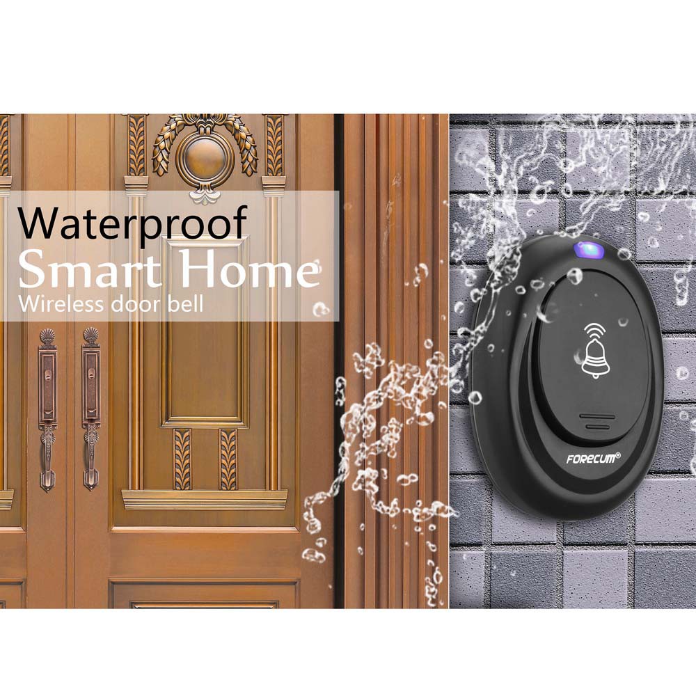 Chuông gắn cửa điều khiển từ xa tích hợp 36 bài hát và đèn LED | BigBuy360 - bigbuy360.vn