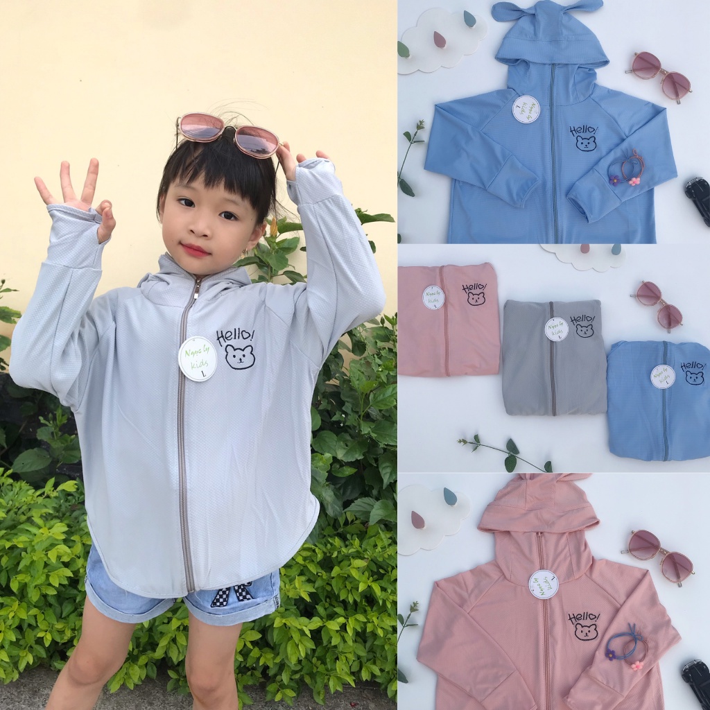 Áo Chống Nắng Cánh Dơi Cho Bé Vải Thông Hơi Thoáng Khí