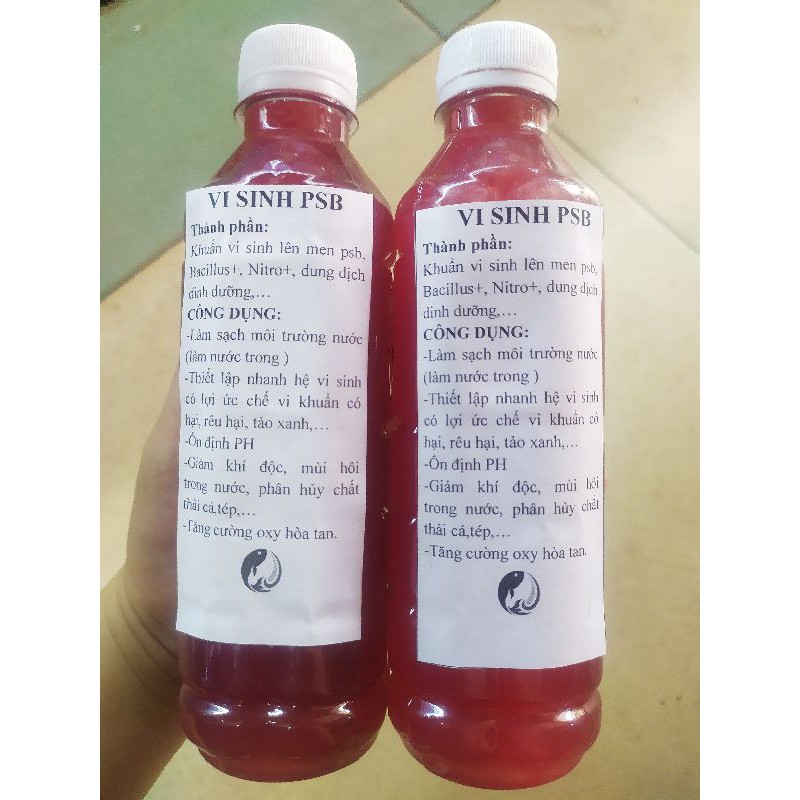 Vi sinh PSB - làm trong nước hồ(chai 500ml)