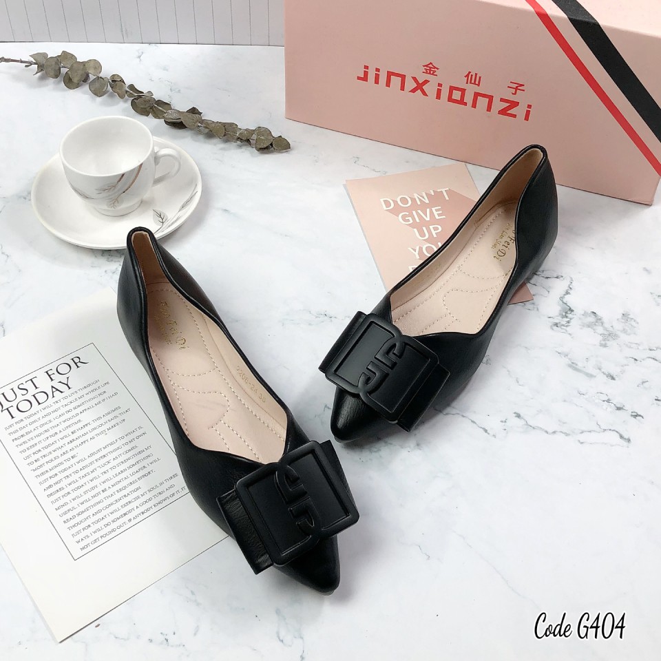 Giày búp bê mũi nhọn Today Style sang chảnh da mềm G404