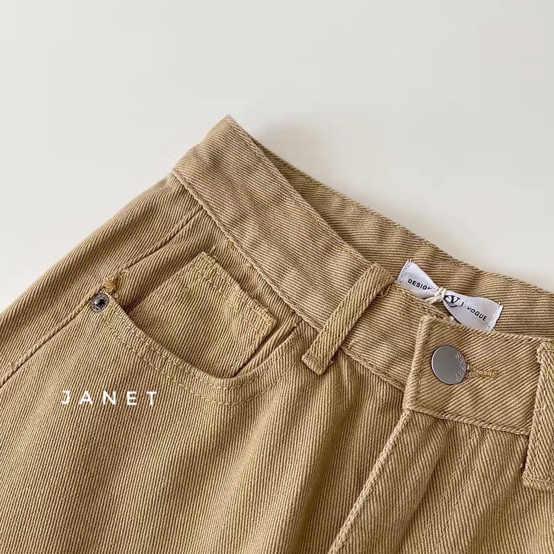 Quần ống suông màu caramel mã #Janetclothingjean 8905