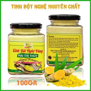 Tinh Bột Nghệ Nguyên Chất 100g – Hỗ trợ ngăn ngừa các triệu chứng về dạ dày, làm đẹp da