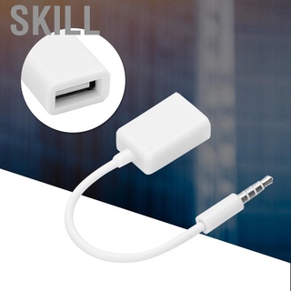 Đầu cáp chuyển đổi âm thanh từ jack 3.5mm sang lỗ cắm USB cho mp3 14cm