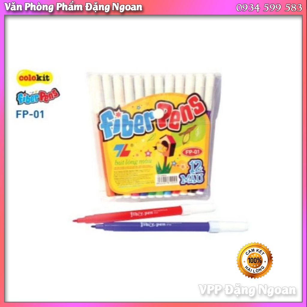 Bút Dạ 12 Màu TL VPP Đặng Ngoan