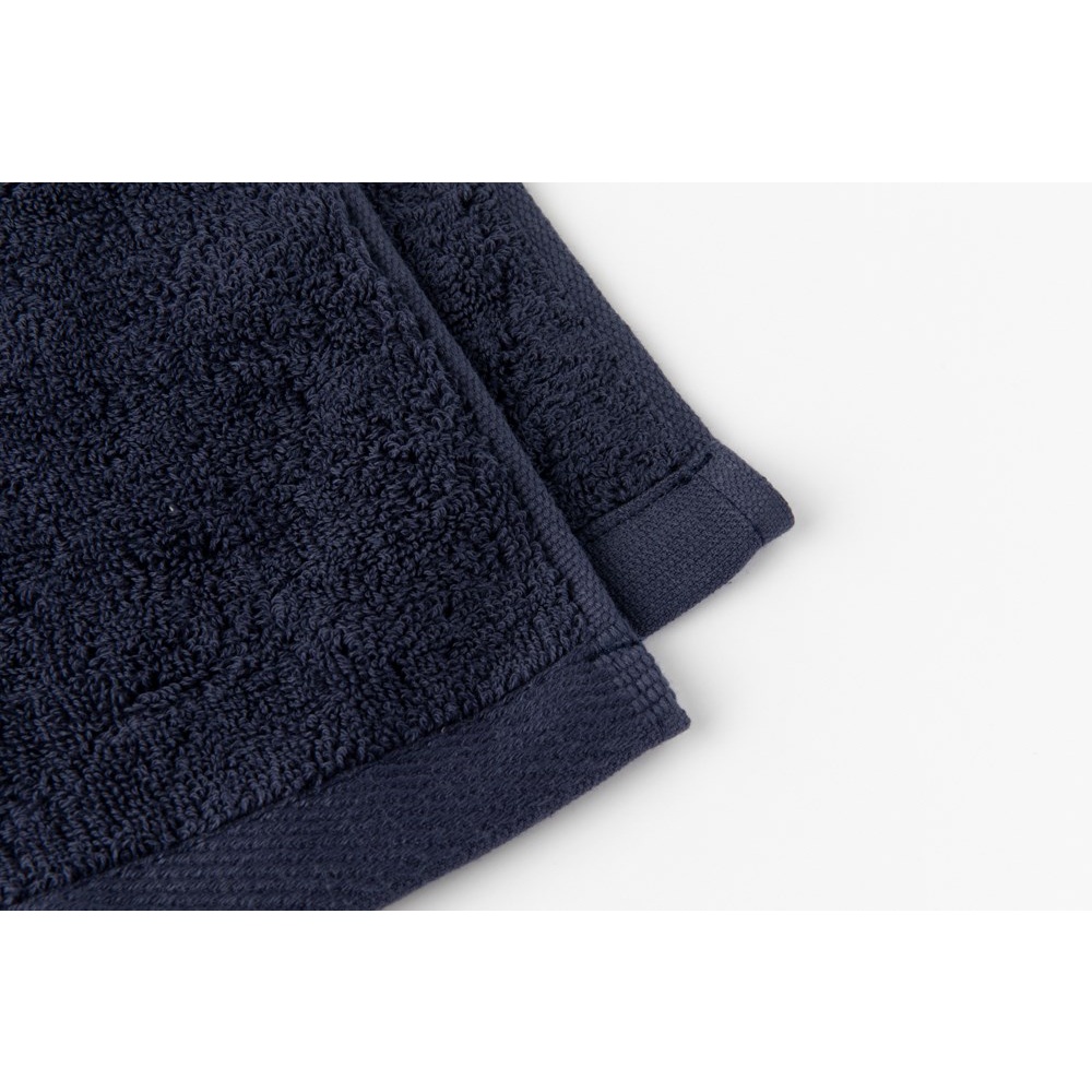 Khăn Mặt ARTBOX Hàn Quốc Màu Xanh Navy Thêu Hình Chú Cún Schnauzer