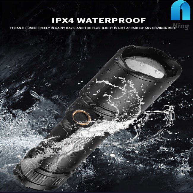 Đèn Pin Mini Xhp70 1200-1500 Lumens Loại c Ipx4 Chống Thấm Nước