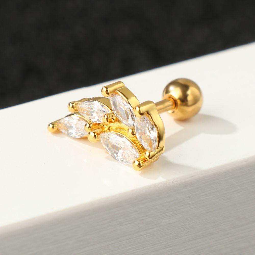 Osier✿ Khuyên Tai Thời Trang Cá Tính|Dây Chuyền Toàn Thân Nhiều Màu Sắc Kiểu Đan Chéo Đính Hoa Vương Miện Mặt Trăng Trái Tim Cho Nữ