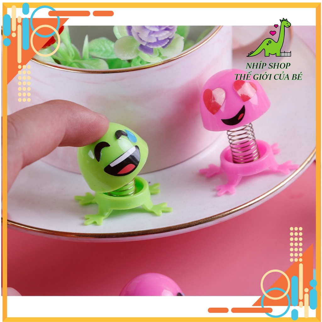 Đồ chơi Mặt cười lò xo emoji thú nhún nhảy Đồ chơi cho bé Trang trí xe hơi