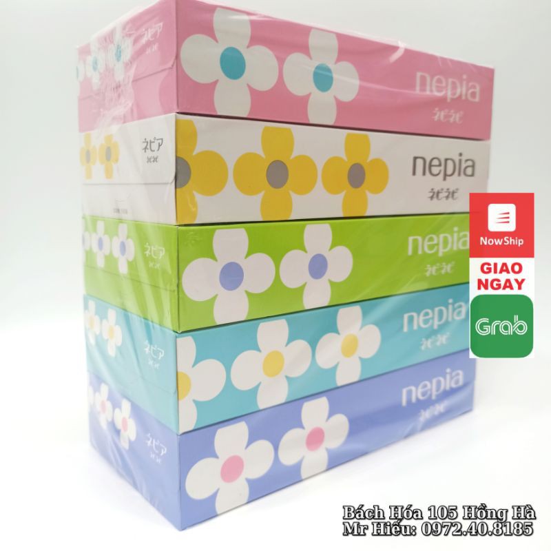 [Mã 267FMCGSALE giảm 8% đơn 500K] Set 5 hộp giấy ăn Nepia Nhật Bản (mỗi hộp 150 tờ)