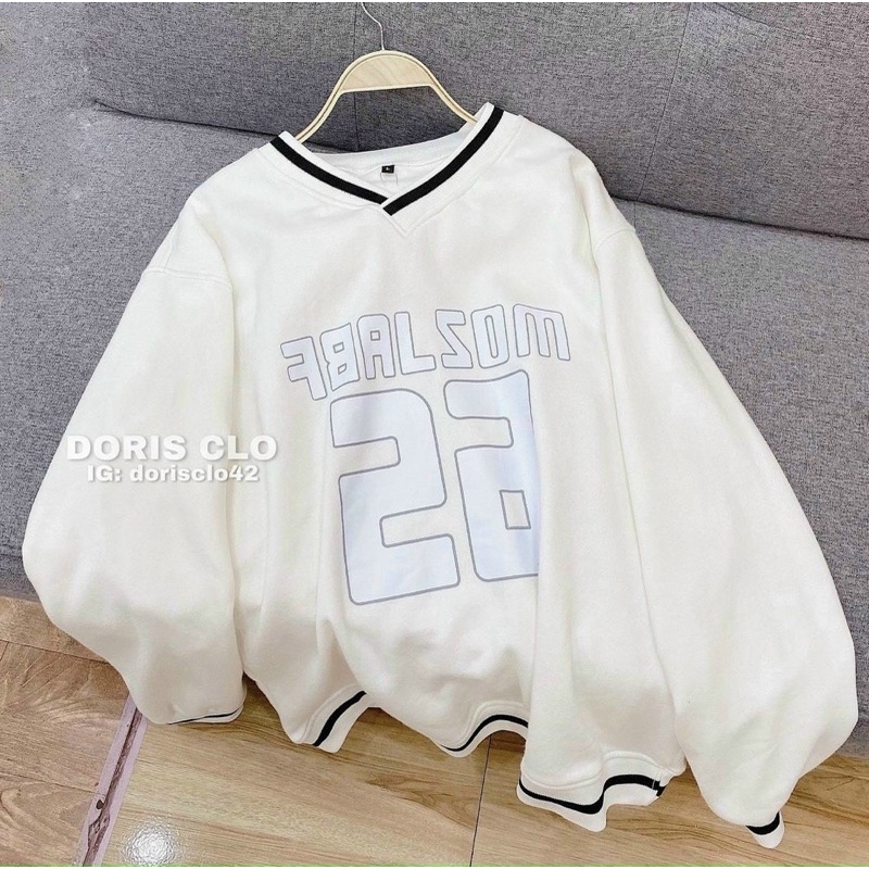 {siêu hót} ÁO SWEATER NI NGOẠI TAY PHÒNG MỀM FROM LỚN SIÊU ĐẸP