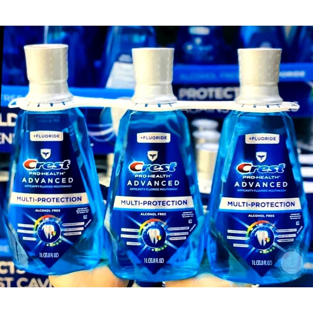 Nước súc miệng Crest pro health Advanced 1L Hàng Mỹ