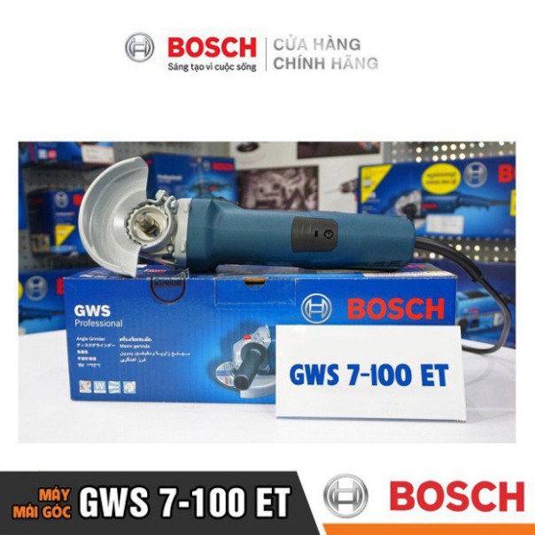 [HÀNG CHÍNH HÃNG] Máy Mài Góc Bosch GWS 7-100 ET (100MM-720W) - Có Điều Tốc , Giá Cạnh Tranh, Chất Lượng Hàng Đầu