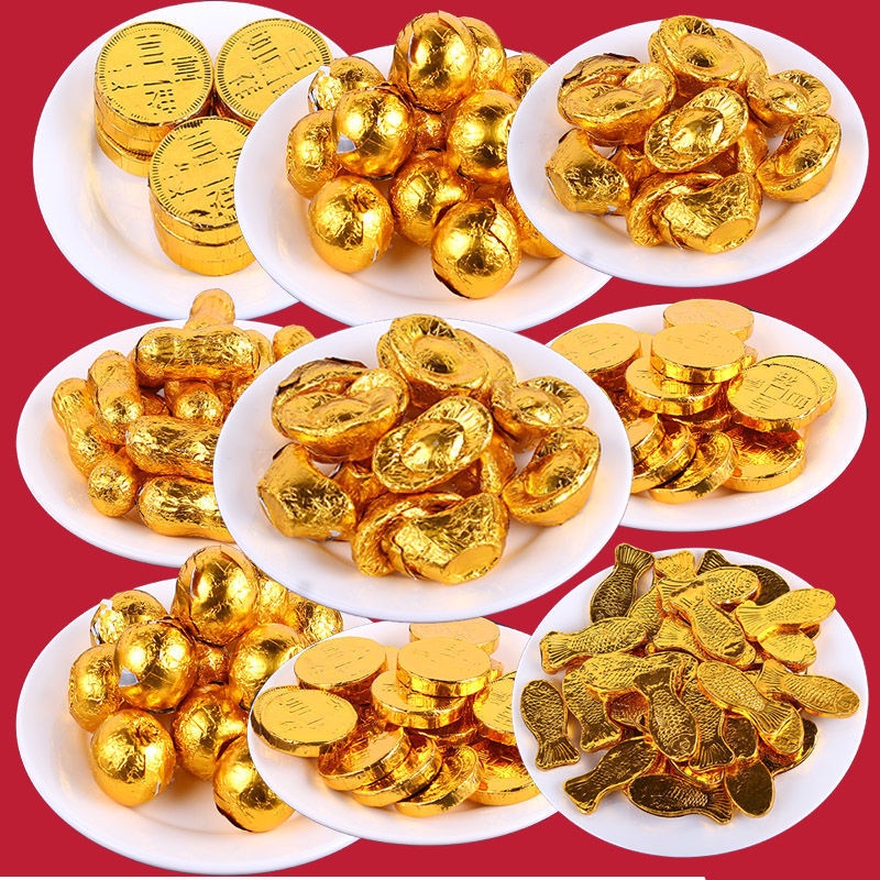 Phụ kiện làm bánh kem sinh nhật  1kg socola đồng tiền và sjc 9999 cao cấp