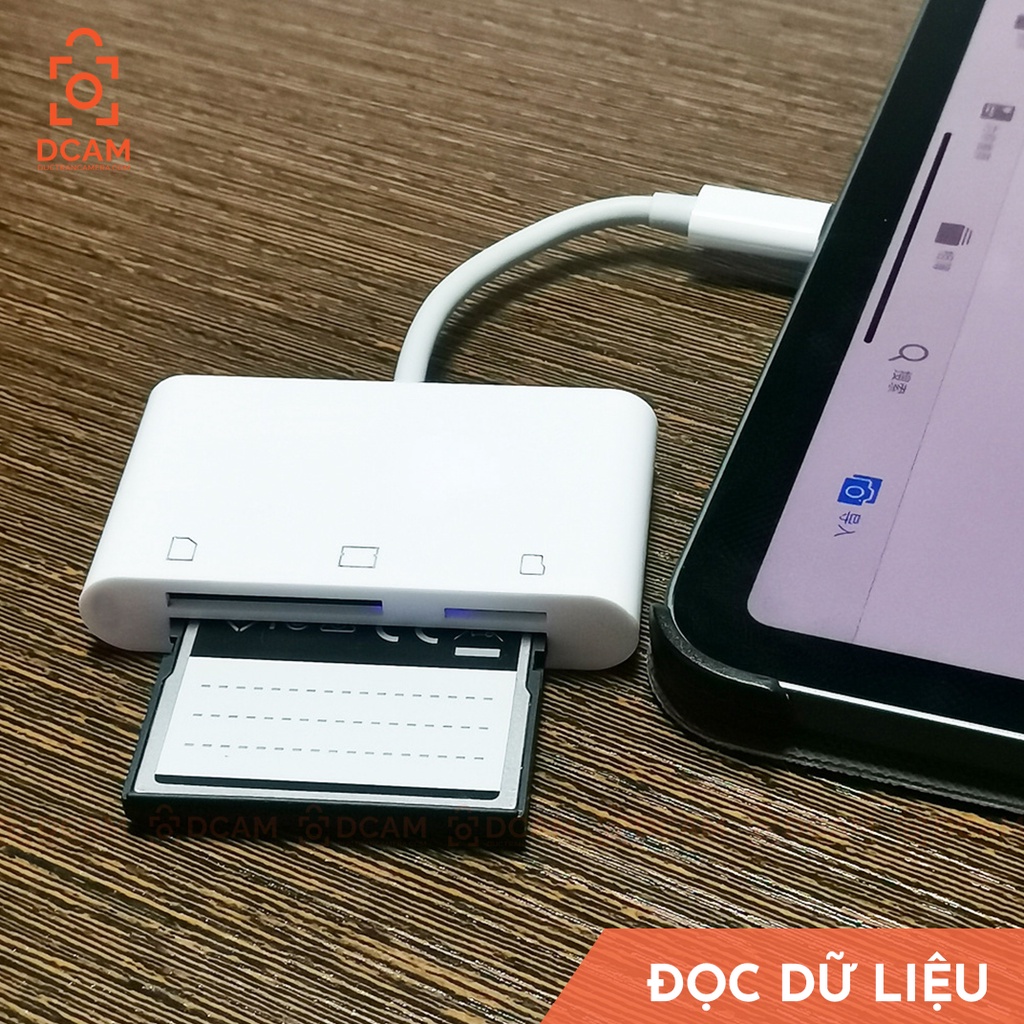 Đầu đọc thẻ CF, SD, microSD cho cổng Type C - Điện thoại Android, Ipad, Macbook, Laptop