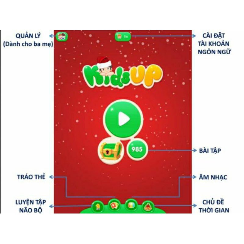 Kids up cho bé một năm/trọn đời