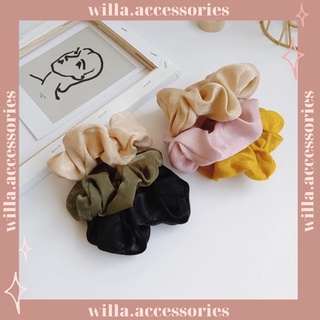 🌼 Set 3 Srunchies cột tóc vải Dây cột tóc vải scrunchies - WILLA