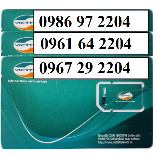 Sim số đẹp viettel Độc- đẹp- lạ