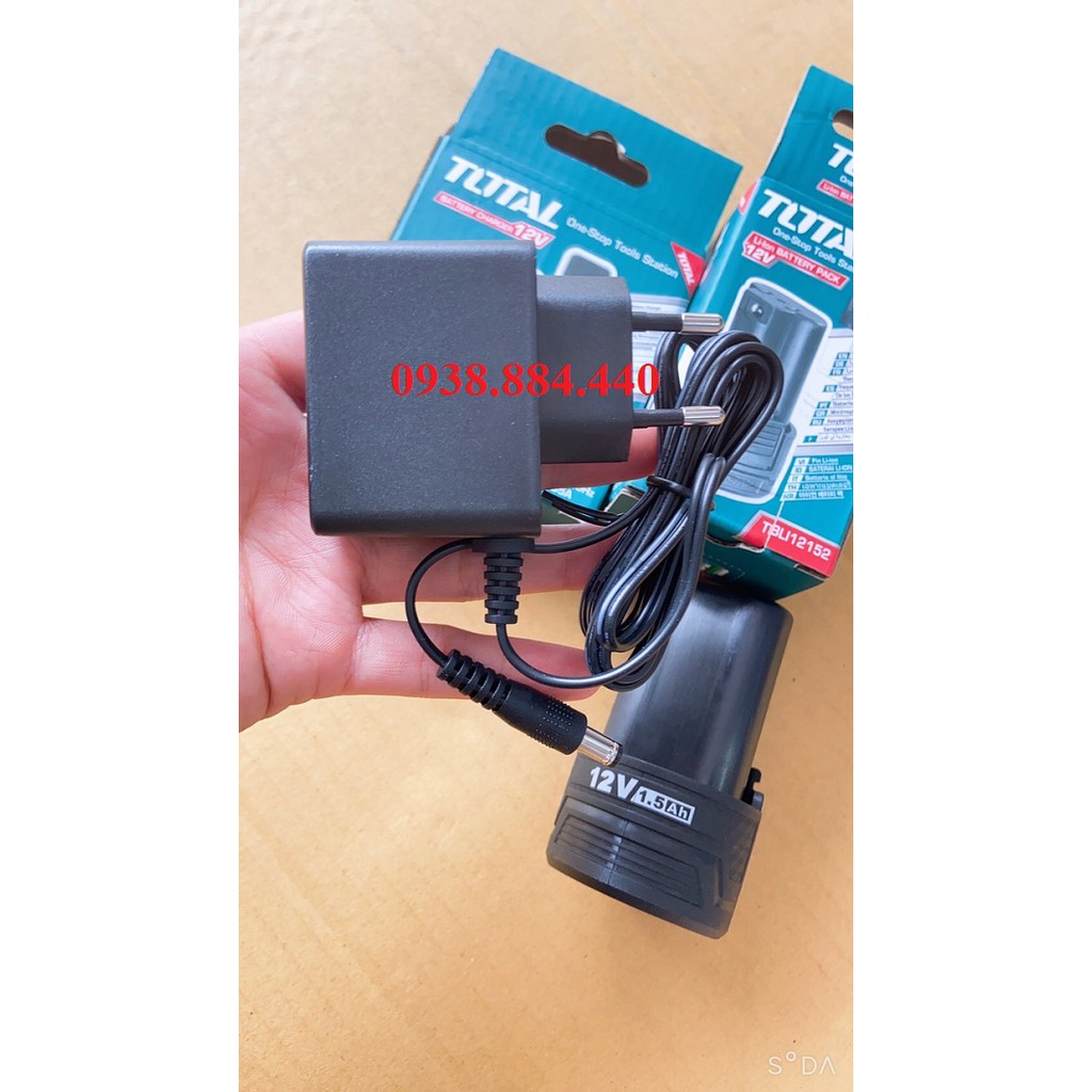 COMBO PIN VÀ SẠC 12V (S12) TOTAL TBLI12152 TCLI12071 - TBLI12152 TCLI12071