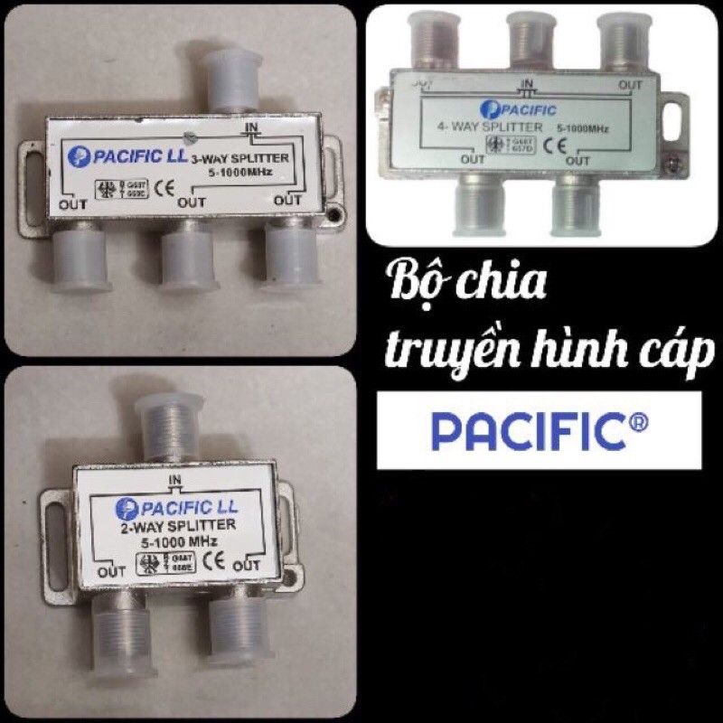 bộ chia truyền hình cáp 2,3,4,6,8 PACIFIC