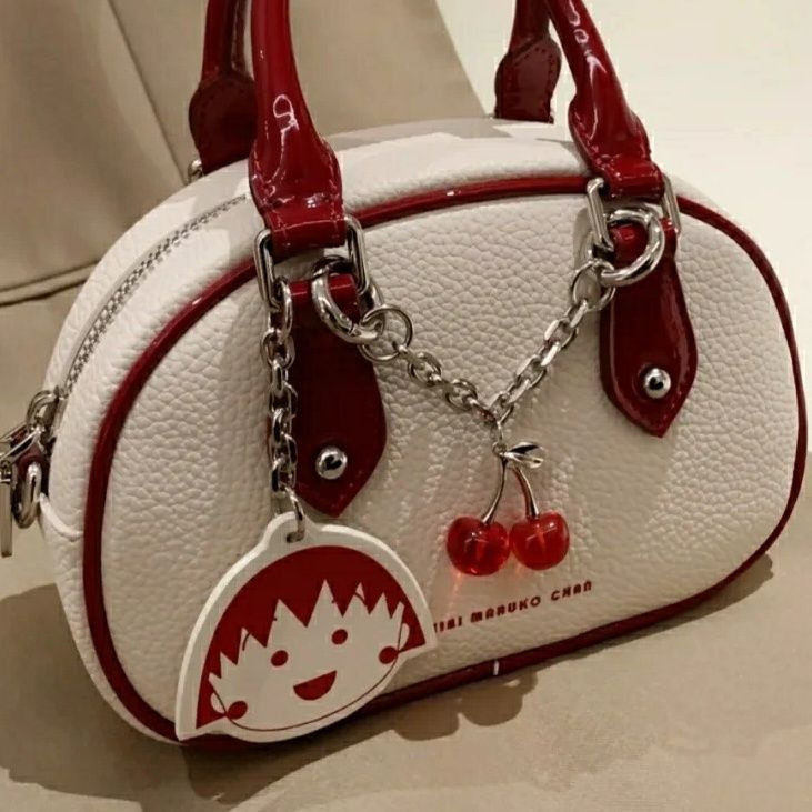 Túi Xách Đeo Vai Đơn Giản Hình Cherry Maruko x Phong Cách Hàn Quốc Mùa Hè Cho Nữ