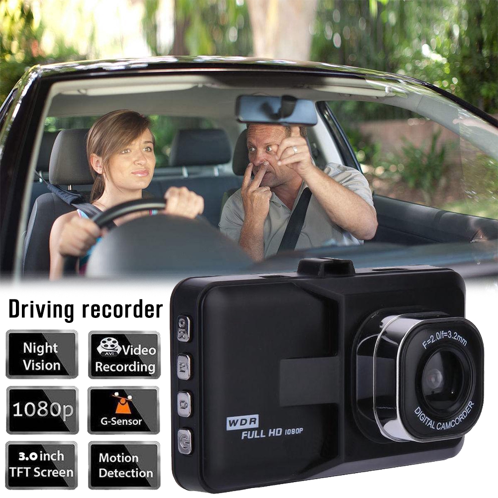 Bộ camera hành trình đi đêm dành cho xe ô tô HD 1080P 120 độ | BigBuy360 - bigbuy360.vn