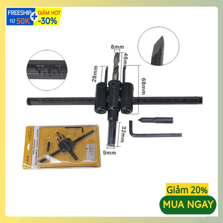 Mũi Khoan Khoét Lỗ Thùng Loa, Lỗ Đèn Thạch Cao 200mm