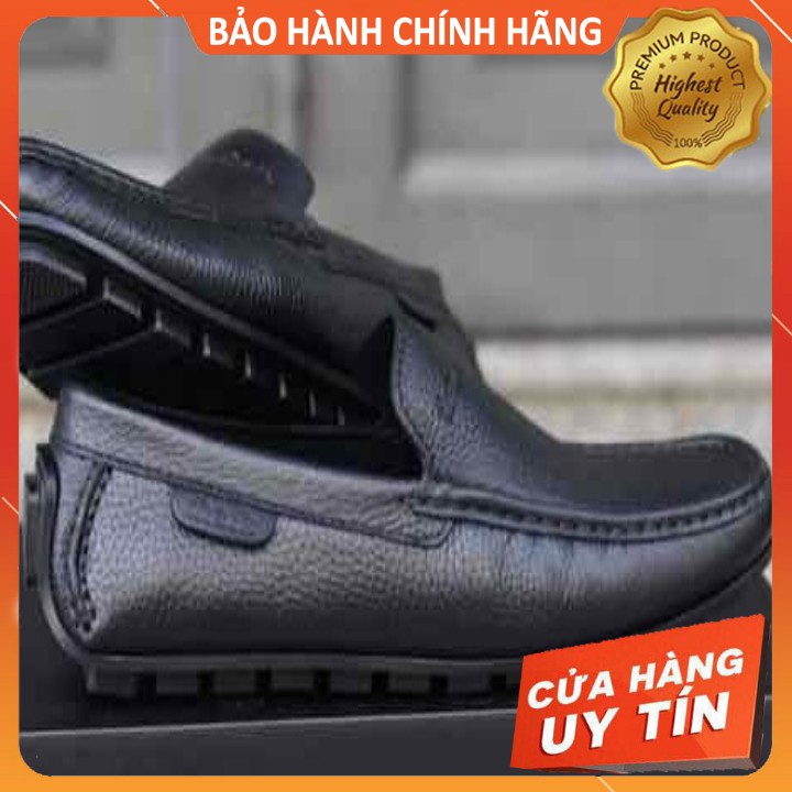 GIÀY LƯỜI DA BÒ THÁI LAN ĐEN NHẬP KHẨU FULLBOX 2020