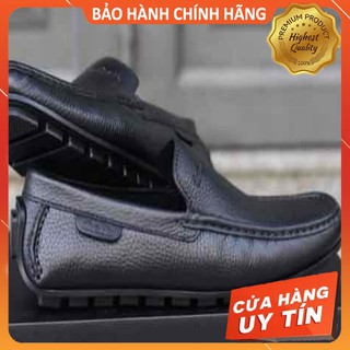 GIÀY LƯỜI DA BÒ THÁI LAN ĐEN NHẬP KHẨU FULLBOX 2020