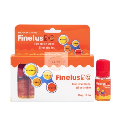 Men vi sinh FINELUS DC, hộp 10 lọ