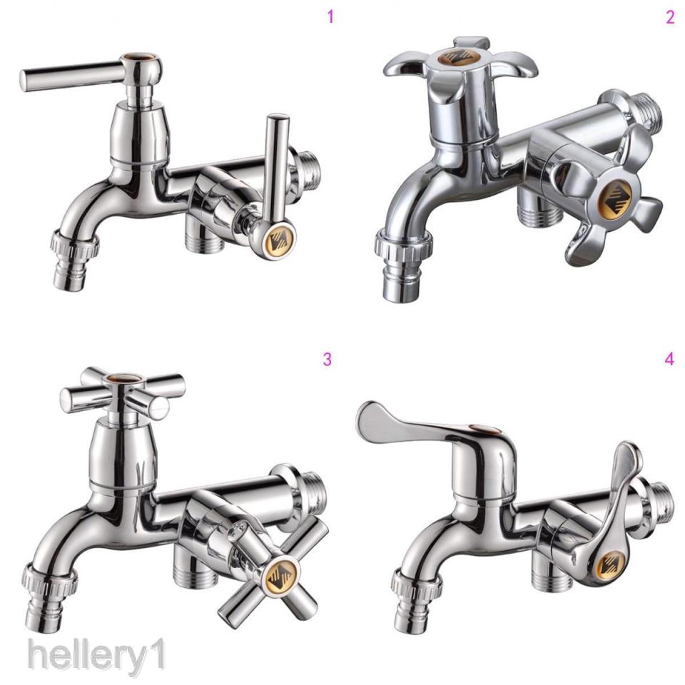 1 Vòi Nước Đánh Bóng Mạ Điện Gắn Tường Nhà Bếp / Phòng Tắm