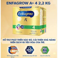 [Tặng 01 Khăn choàng tắm] Sữa bột Enfagrow 4 cho trên 2 tuổi 2.2kg (4 túi thiếc 550g)