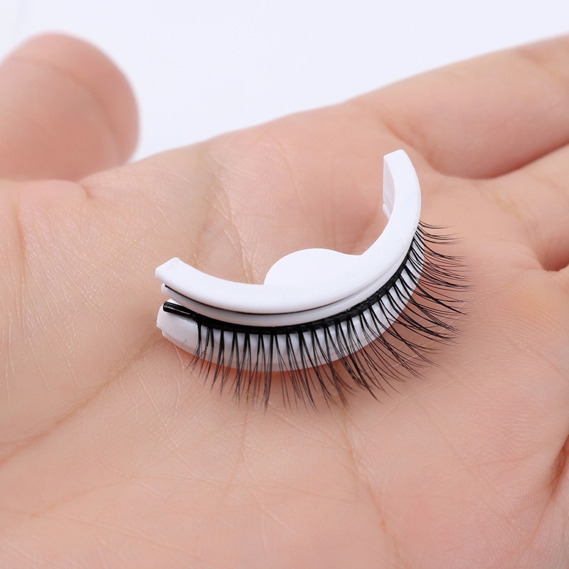 [Hàng mới về] Cặp lông mi giả 3D bằng lông chồn tự giả tự dính sống động dài dày tái sử dụng được cho nữ