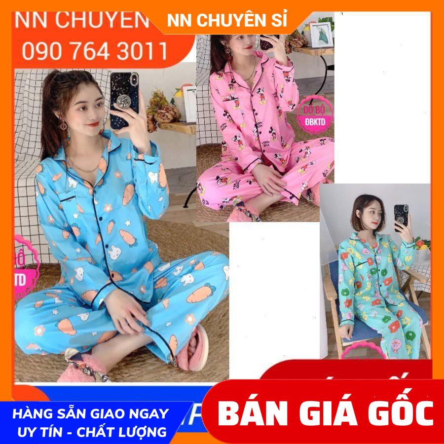 ẢNH THẬT ⚡ BỘ KATE TAY DÀI QUẦN DÀI - BỘ KATE IN HÌNH HOẠT HÌNH - NGỦ HOẠT HÌNH - ĐBKTD