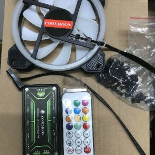 quạt tản nhiệt LED COOLMOOL trang trí CASE máy tính V2